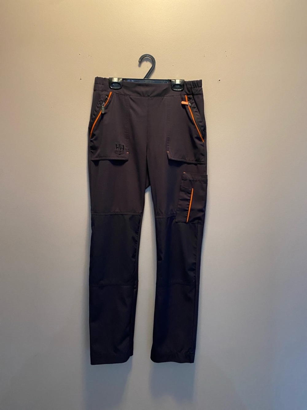 Helly Hansen Black Scrub Pants with Orange Trim